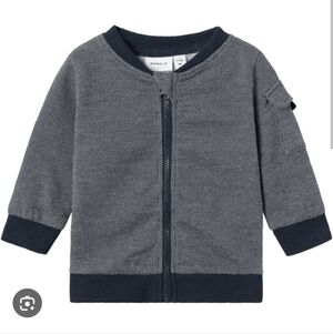 NWT Baby Name It Dark Sapphire Zip-Up Sweater ~sz 9 M